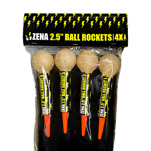 Zena 2,5" Ball Rockets 4 stuks (16)