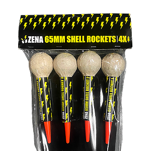 Zena 65mm Shell Rockets 4 stuks (16)