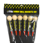 Zena 50mm Shell Rockets 6 stuks (14)